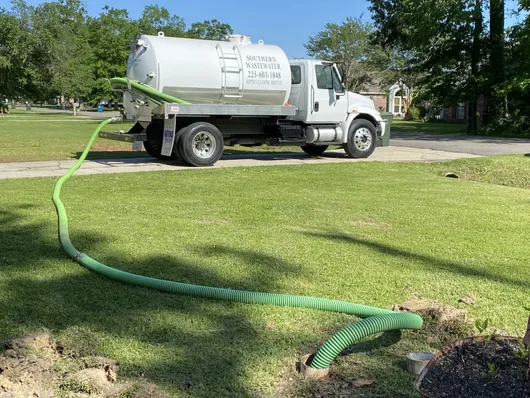 Septic tank pumping service at a residential property in Reno, NV